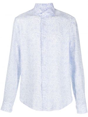 Φλοράλ λινό πουκάμισο με σχέδιο Orian