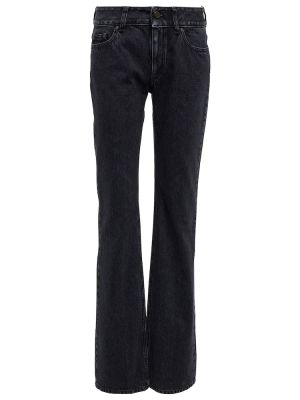 Straight fit džíny s nízkým pasem Stella Mccartney černé