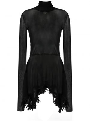 Průsvitné šaty Jean Paul Gaultier Pre-owned černé