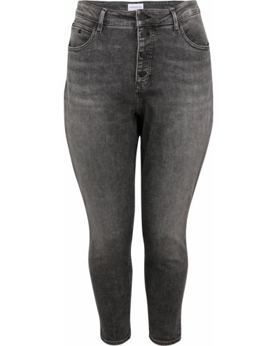 Дънки skinny fit Calvin Klein Jeans Curve сиво
