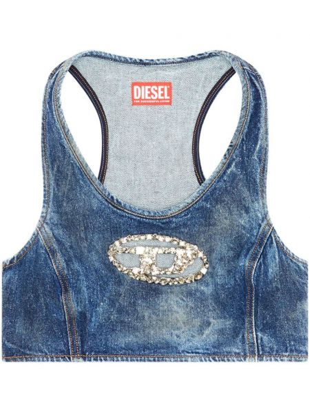 Crop top Diesel blå