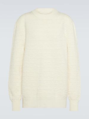 Вълнен пуловер Givenchy бяло