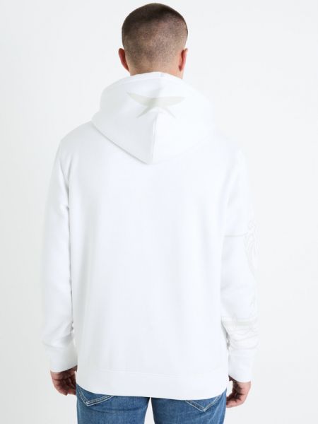 Bluza z kapturem Celio biała