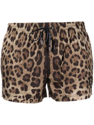 Kratke hlače s printom s leopard uzorkom Dolce & Gabbana