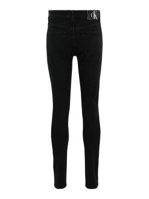 Skinny τζιν Calvin Klein Jeans μαύρο