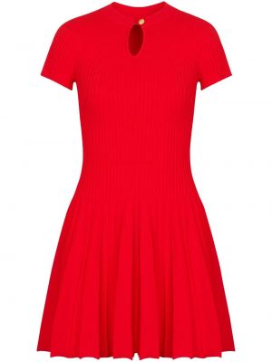 Плисирана рокля червено Balmain