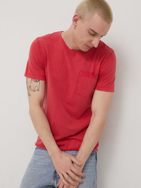 Bombažna majica Produkt By Jack & Jones rdeča