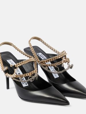 Slingback nahka avokkaat Jimmy Choo musta