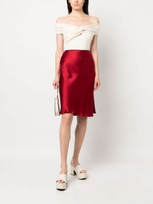 Sukně Christian Dior červené