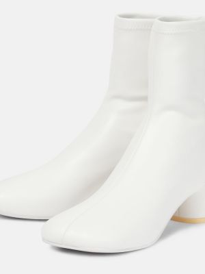 Кожени обувки до глезена от изкуствена кожа Mm6 Maison Margiela бяло