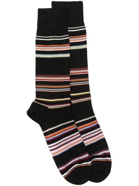 Чорапи на райета Paul Smith черно