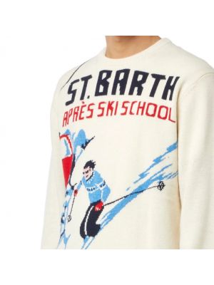 Jersey de tela jersey Mc2 Saint Barth blanco