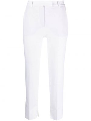 Puuvillased püksid Incotex valge