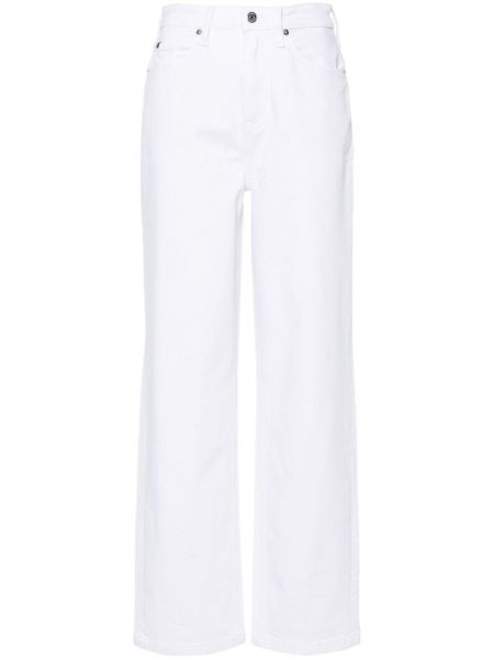 Strečové džínsy s vysokým pásom Tommy Hilfiger biela