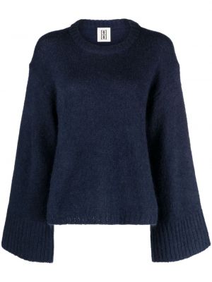 Voľný sveter By Malene Birger modrá