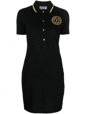 Tricou polo din bumbac Versace Jeans Couture