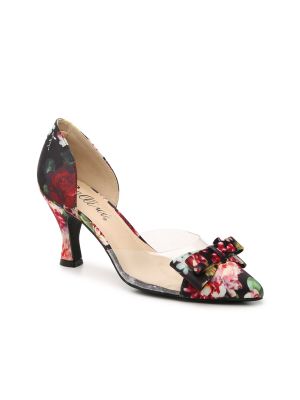 Атласные туфли в цветочек с принтом Bellini