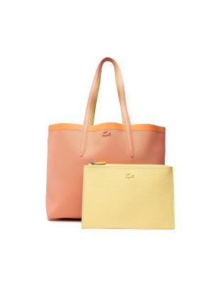 Nakupovalna torba Lacoste oranžna