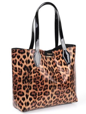 Чанта за ръка с леопардов принт Capone Outfitters
