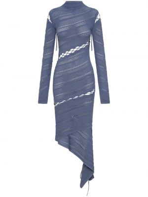 Asymetrické šaty Dion Lee modré