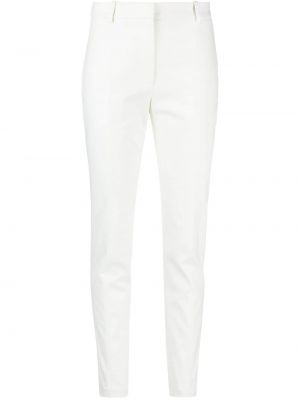 Pantalones ajustados de cintura alta Alexander Mcqueen blanco