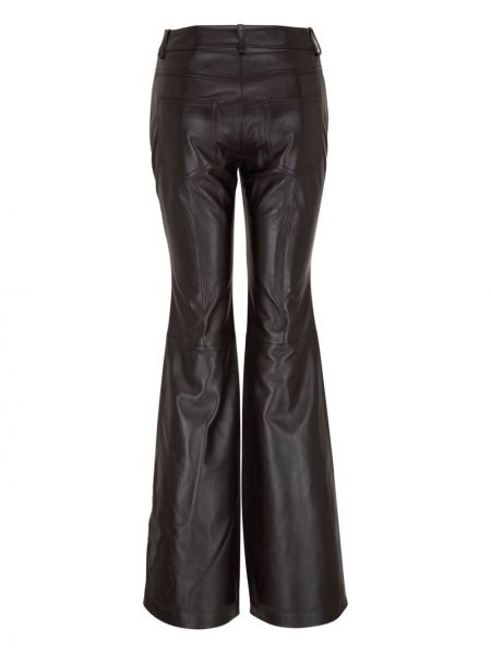 Pantalon en cuir Michael Kors noir