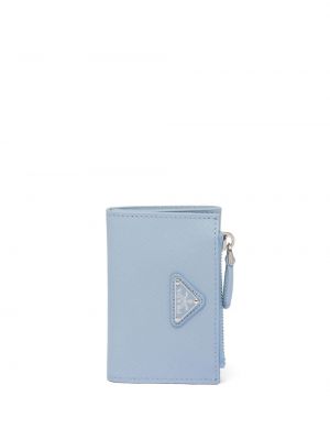 Usnjena denarnica Prada modra