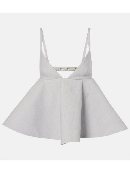 Peplum top Jacquemus grå