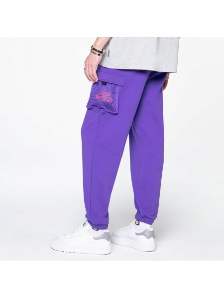 Флисовые брюки Jordan фиолетовые