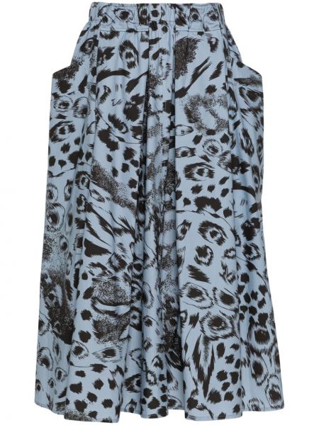 Plisovaná sukňa s potlačou s abstraktným vzorom Bimba Y Lola