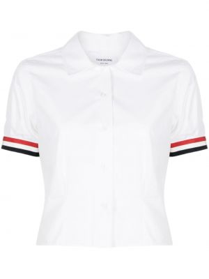 Pruhovaná košile Thom Browne bílá