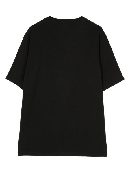 Medvilninis siuvinėtas marškinėliai Maharishi juoda