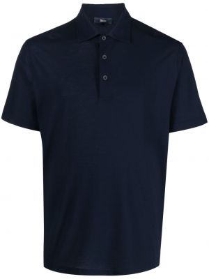 Medvilninis polo marškinėliai Herno mėlyna