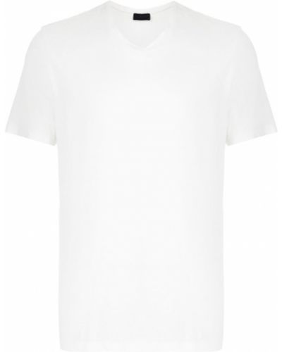 Camiseta con escote v Lanvin blanco