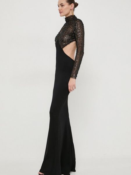 Testhezálló hosszú ruha Elisabetta Franchi fekete