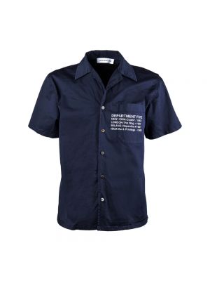 Koszula z krótkim rękawem Department Five niebieska