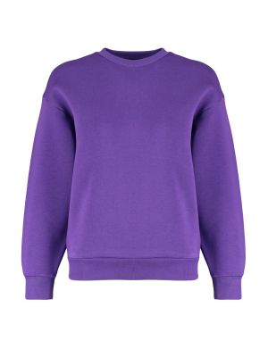 Hanorac din fleece tricotate Trendyol violet