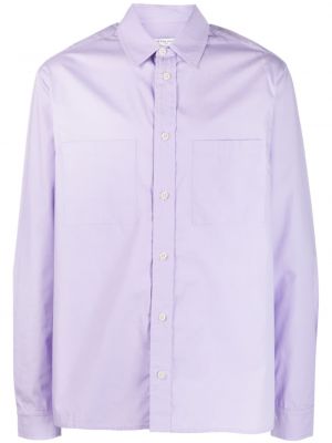 Bavlněná košile s potiskem Ih Nom Uh Nit fialová