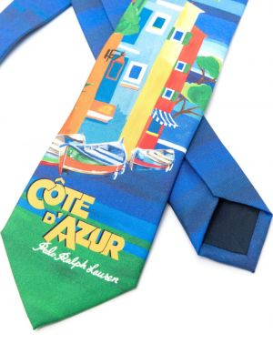 Seiden krawatte mit stickerei mit schleife Polo Ralph Lauren