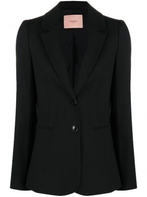 Lang blazer Twinset svart