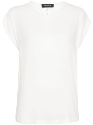 Krepové šifonové tričko Fabiana Filippi bílé