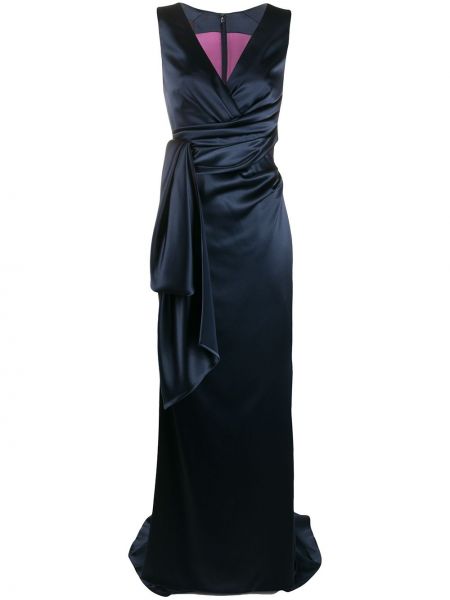 Vestido de noche Talbot Runhof azul