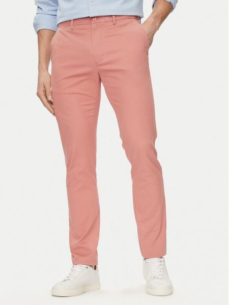 Pantaloni chino slim fit Tommy Hilfiger roz