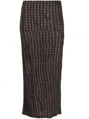 Kostkované vlněné dlouhá sukně s potiskem Paloma Wool