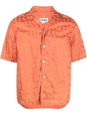 Žakárová košile Sunnei oranžová