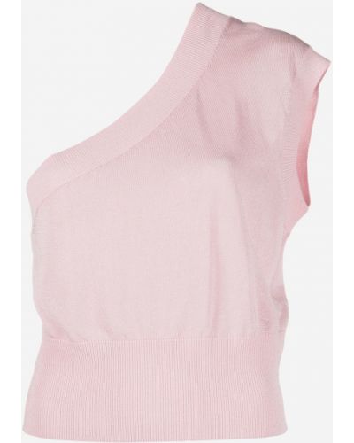 Jersey de punto de tela jersey Federica Tosi rosa