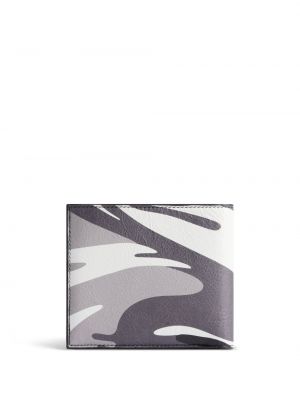 Leder geldbörse mit print mit camouflage-print Balenciaga