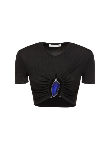 Crop top Christopher Esber svart