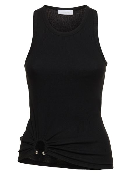 Jersey tank top Rabanne svart