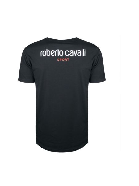 T-shirt Roberto Cavalli, сzarny